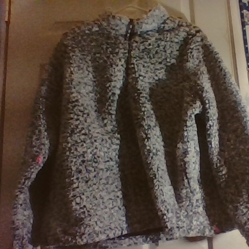 FUZZY TRENDY LONG SLEEVE JACKET